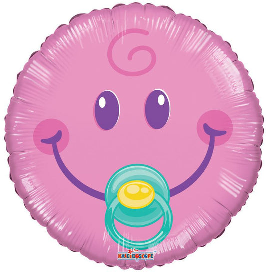 Baby Girl Smiley Balloon- 46cm