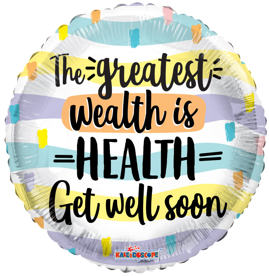 Wealth Is Health Balloon