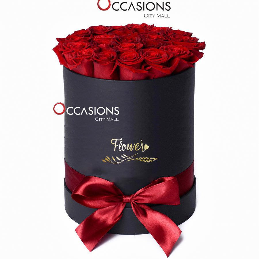Roses in Black Box - gift-online