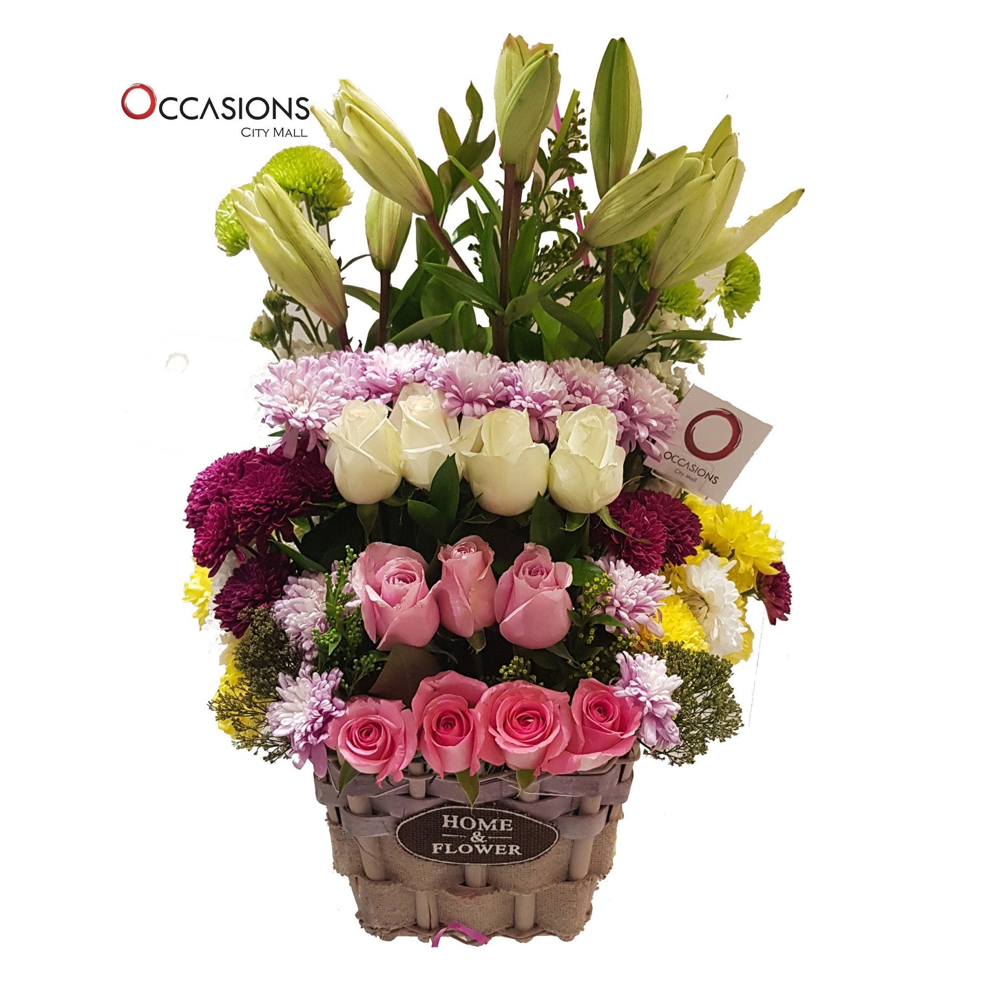 Home & Flower Basket Flowerssend_delivery_Amman_Jordan