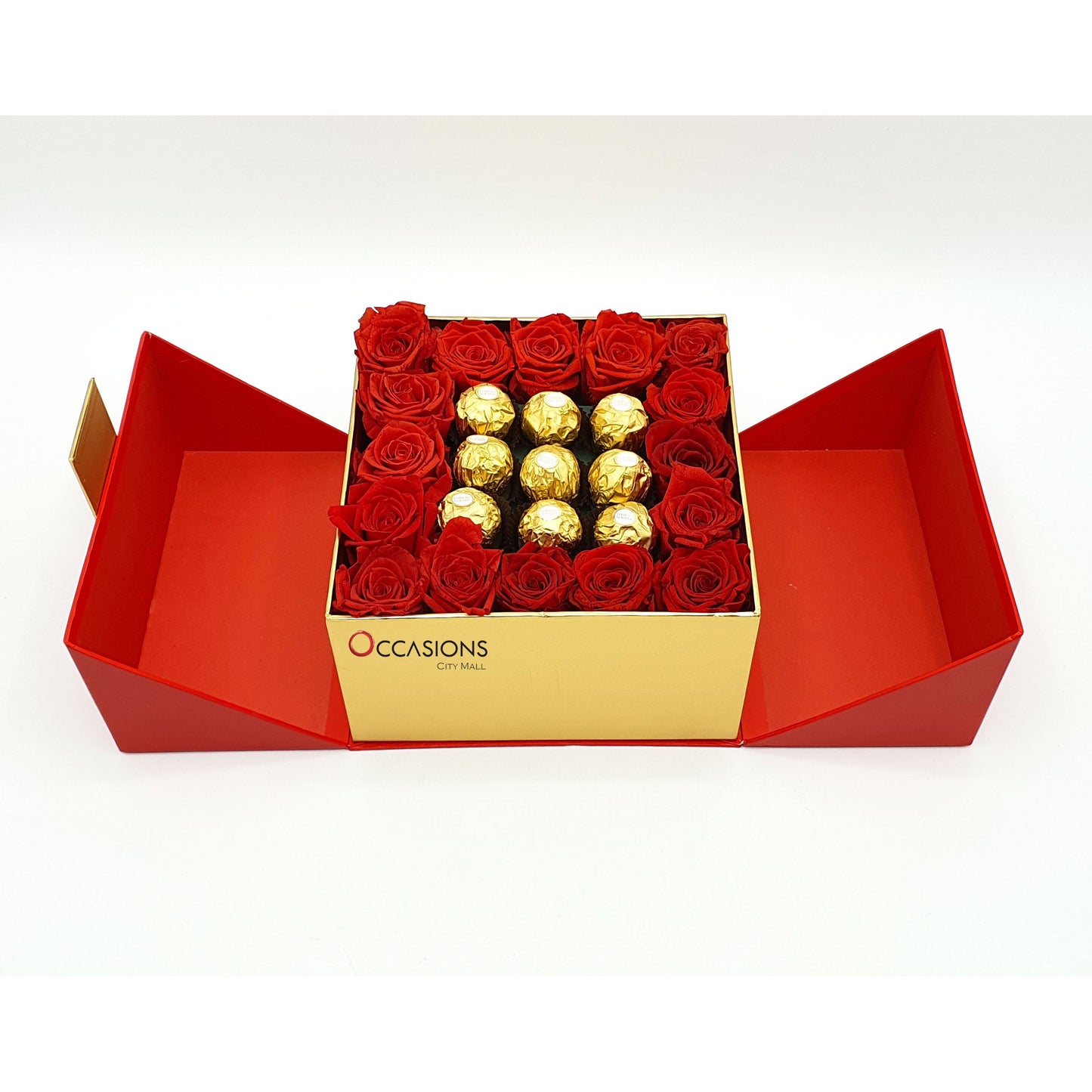 With Love - Red Roses and Ferrero -5
