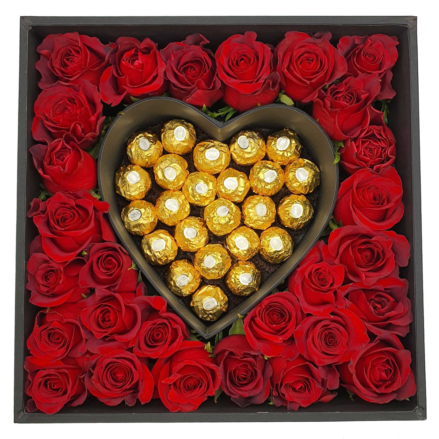 Blooming Love Roses & Ferrero Arrangement (Large)