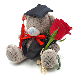 Graduation Teddy & Roses - 13 cm
