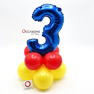 Number Balloon arrangement