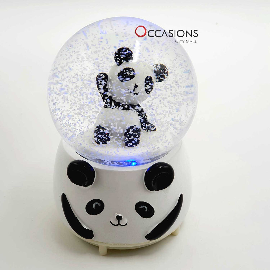 Panda Snow Globe (with light)