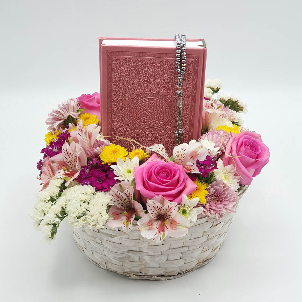 Quran flower arrangement