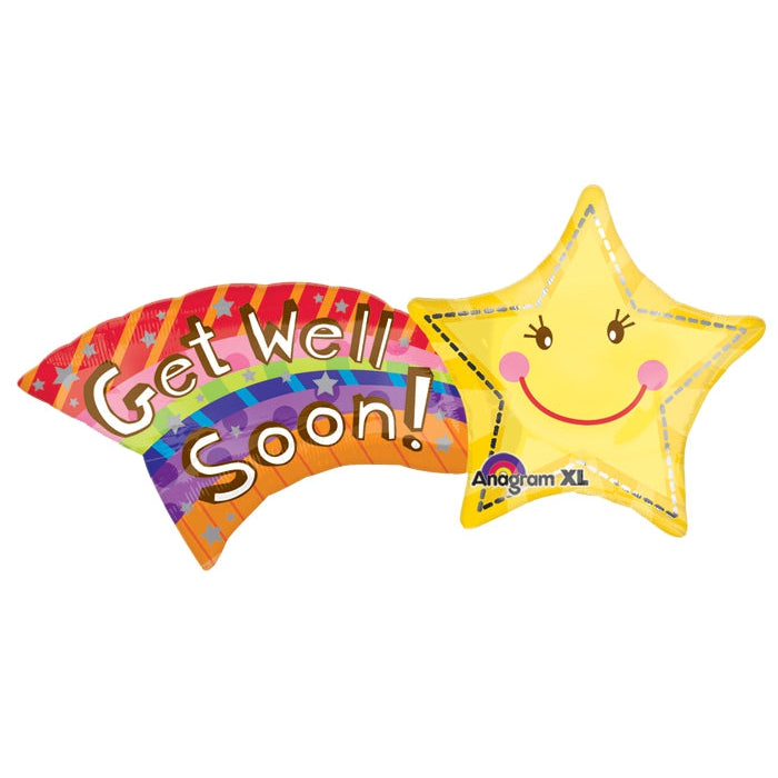 Get Well Star Balloon - Jumbo