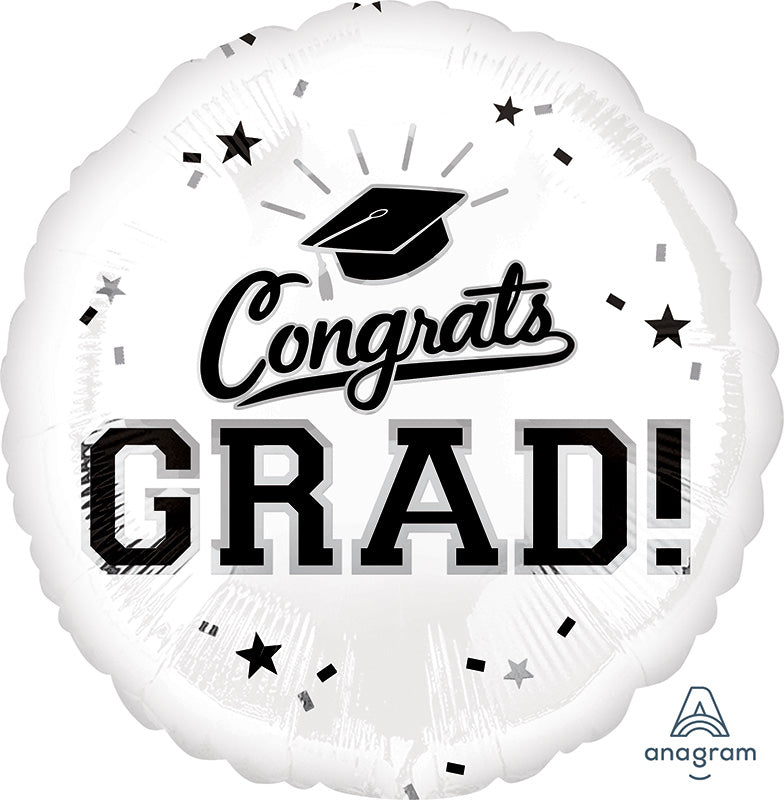 Congrats Grad -White