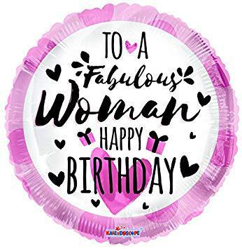 Happy Birthday Fabulous Woman Balloonssend_delivery_Amman_Jordan