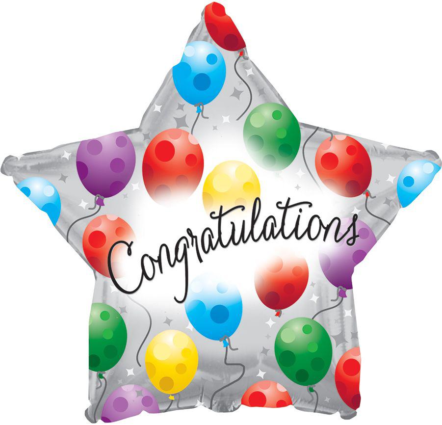 Congratulations Star Balloon - gift-on-line