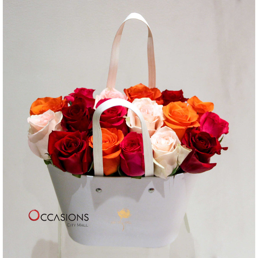 Fresh Roses Basket - gift-on-line
