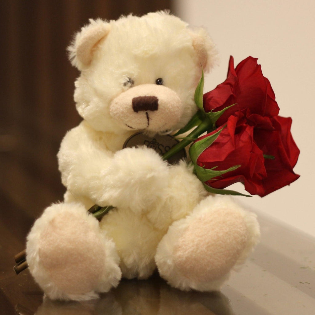 Teddy Roses Flowerssend_delivery_Amman_Jordan