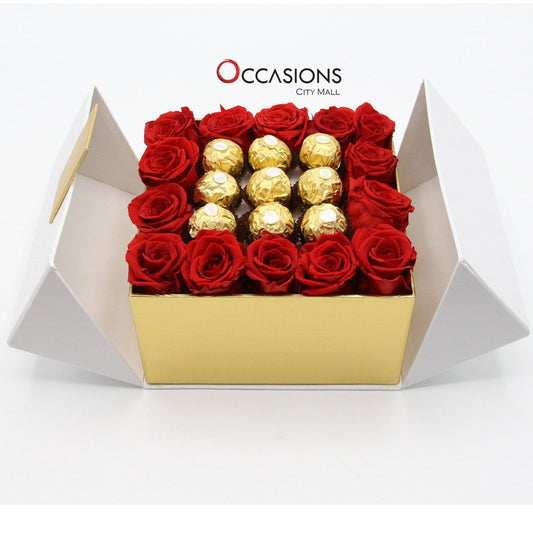 With Love Roses - Roses & Ferrero Flowers send_delivery_Amman_Jordan