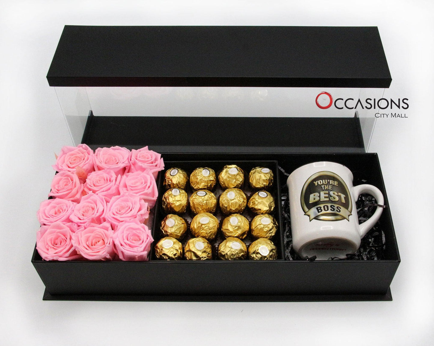 Best Boss Special Pink Package Flowerssend_delivery_Amman_Jordan