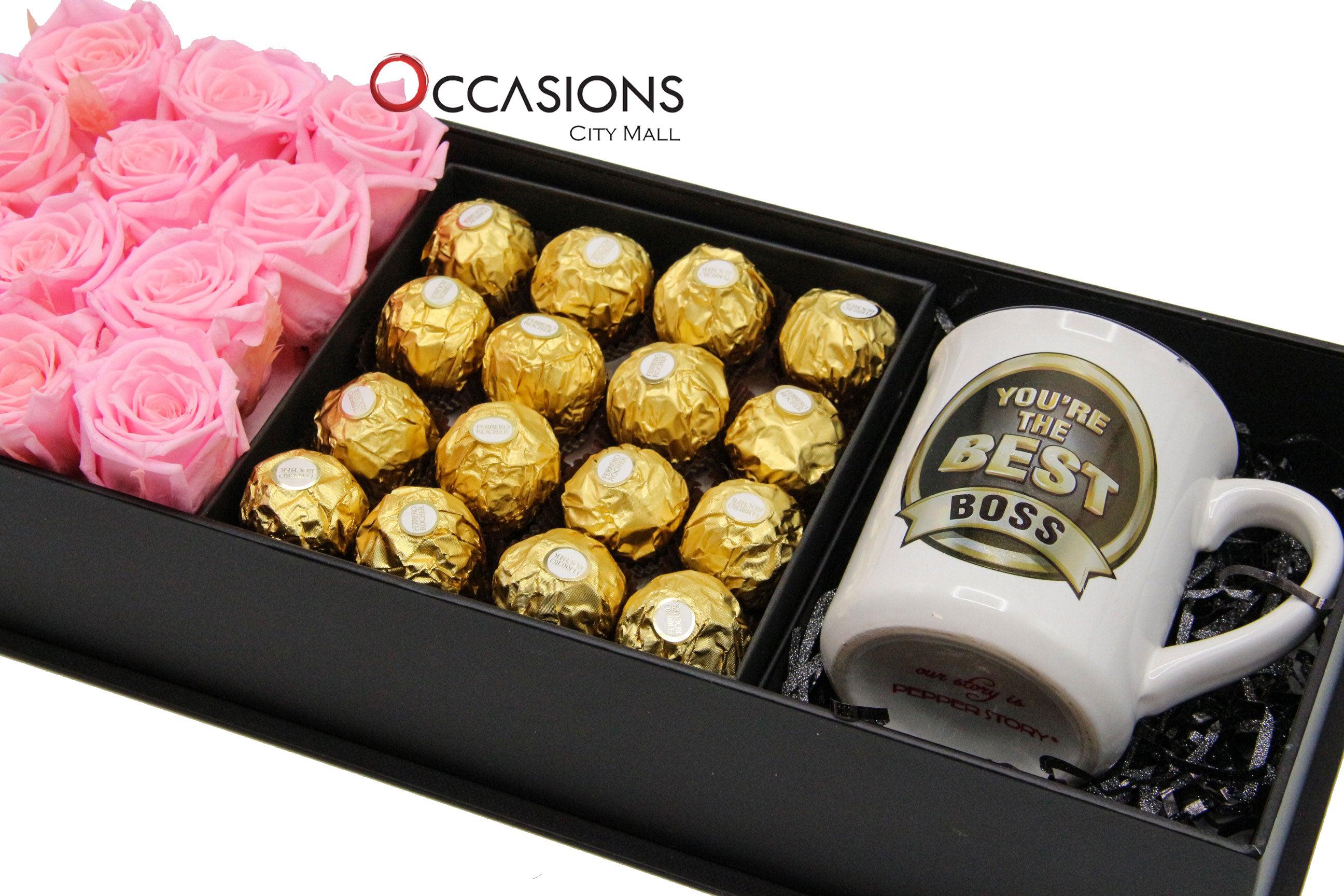 Best Boss Special Pink Package Flowerssend_delivery_Amman_Jordan
