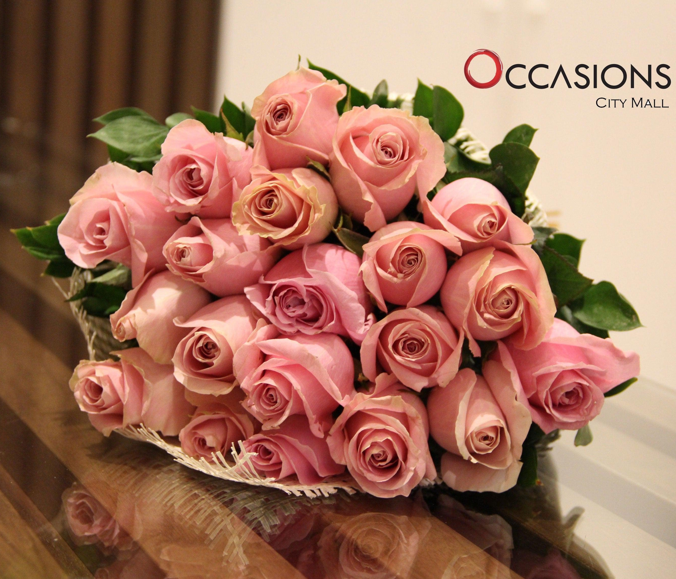 Pink Roses Bunch Flowerssend_delivery_Amman_Jordan