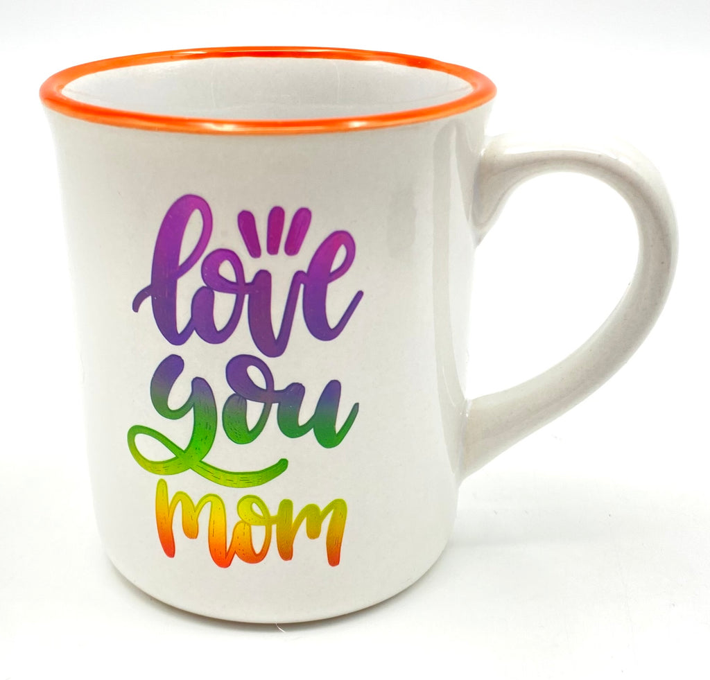 Love You Mom Colored Mug