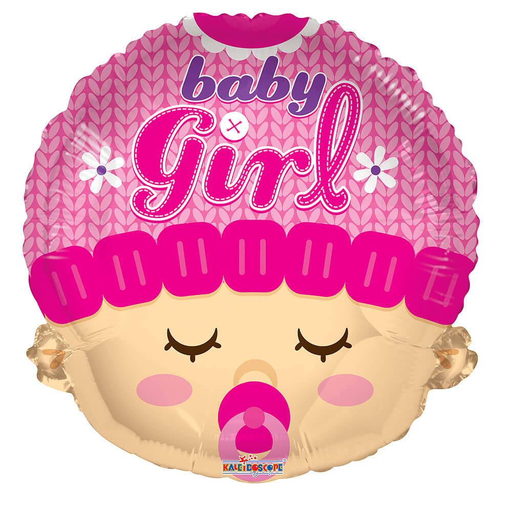Baby Girl Face Balloon Balloonssend_delivery_Amman_Jordan
