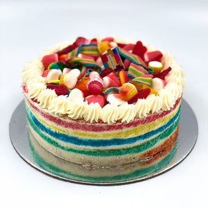 Rainbow Naked Cake
