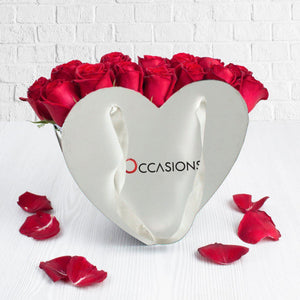 Heart Rose Basket - gift-on-line